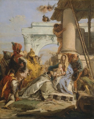 The Adoration of the Magi, late 1750s by Giovanni Battista Tiepolo