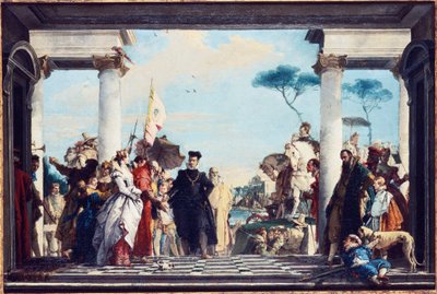 The Arrival of Henri III at the Villa Contarini by Giovanni Battista Tiepolo