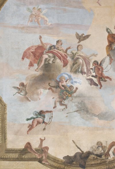 The Fall of the Demons, Stories of Scipio, detail, 1731 (detail) by Giovanni Battista Tiepolo