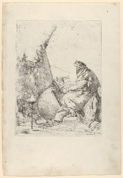 The Philosopher, from the Scherzi by Giovanni Battista Tiepolo