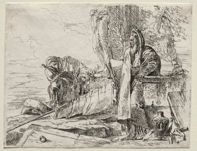 Various Caprices: The Philosopher Holding a Book by Giovanni Battista Tiepolo
