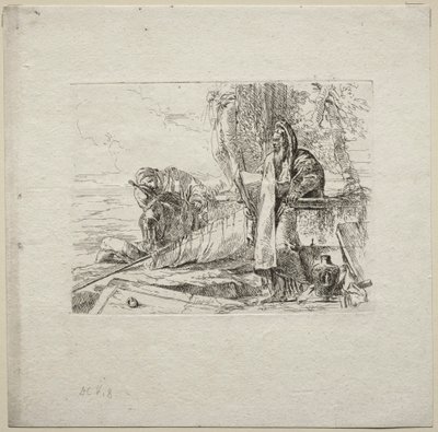 Various Caprices: The Philosopher Standing with Book by Giovanni Battista Tiepolo