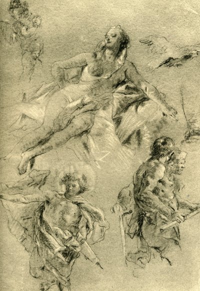 Venus resting and other figures by Giovanni Battista Tiepolo