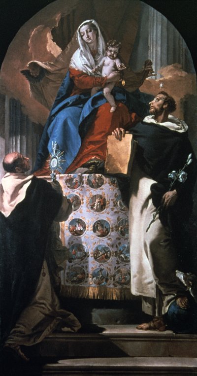 Virgin and Child with Saint Dominic and Saint Hyacinth by Giovanni Battista Tiepolo