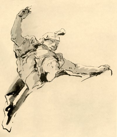 Warrior Standing on Clouds, Mid 18th Century, 1928 by Giovanni Battista Tiepolo