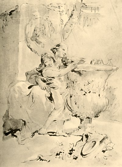 Young Woman and Boy, mid 18th century, 1928 by Giovanni Battista Tiepolo