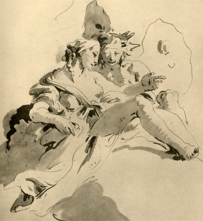 Zephyr and Flora by Giovanni Battista Tiepolo