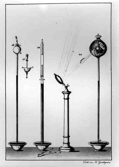 Scientific Instruments, engraved by Gaetano Guadagnini by Giovanni Battista after Dotti