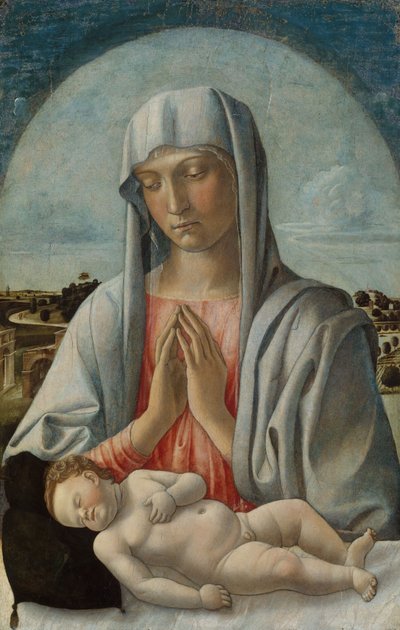 Madonna Adoring the Sleeping Child by Giovanni Bellini