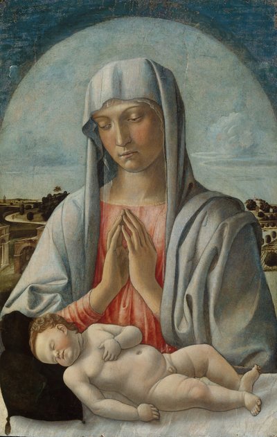 Madonna Adoring the Sleeping Child by Giovanni Bellini