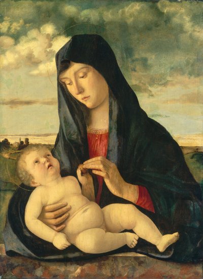 Madonna and Child in a Landscape, c. 1480-1485 by Giovanni Bellini