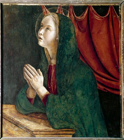 Polyptych of Saint Vincent Ferrier: Virgin of the Annunciation by Giovanni Bellini