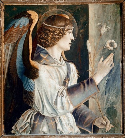 Polyptych of St Vincent Ferrier: Angel of the Annunciation by Giovanni Bellini