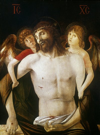 The Dead Christ Supported by Angels by Giovanni Bellini