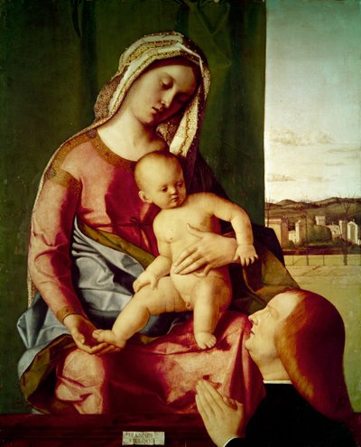 The Madonna and Child with a Donor by Giovanni Bellini