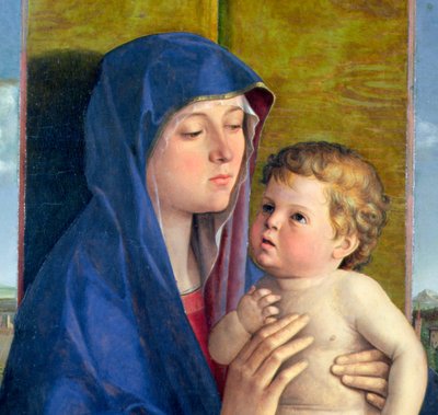 Virgin of the Pear (detail) by Giovanni Bellini