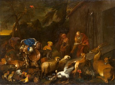 Noah and the Animals Entering the Ark, circa 1630-1632 by Giovanni Benedetto Castiglione