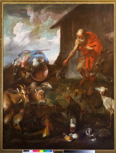 The Entry of the Animals into the Ark by Giovanni Benedetto (1609 64) Castiglione