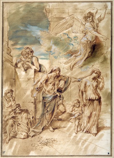 The Expulsion of Hagar by Giovanni Benedetto Castiglione