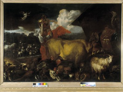 The entrance of the animals into the ark by Giovanni Benedetto Castiglione