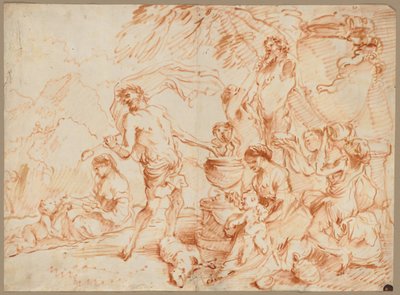 Bacchanal Before a Herm, early 1660s by Giovanni Benedetto Castiglione