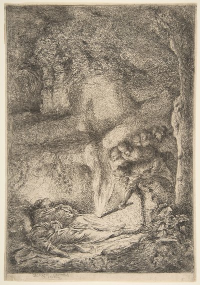 Finding the Bodies of Saints Peter and Paul by Giovanni Benedetto Castiglione