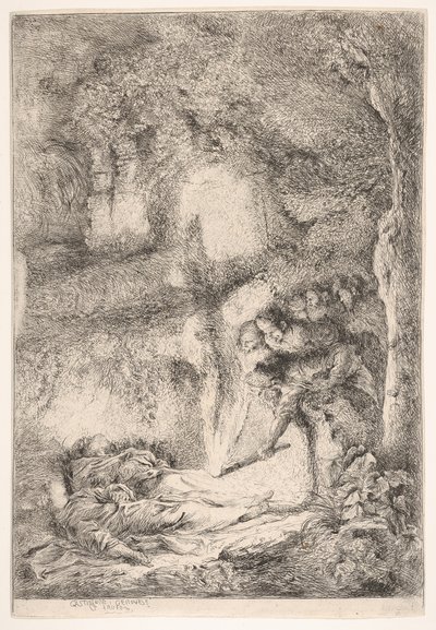 Finding the bodies of Saints Peter and Paul by Giovanni Benedetto Castiglione