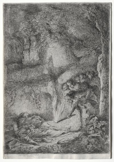 The Invention of the Bodies of St. Peter and St. Paul, c. 1650 by Giovanni Benedetto Castiglione