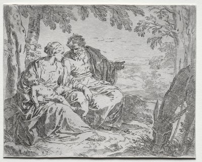 Rest on the Flight into Egypt by Giovanni Benedetto Castiglione