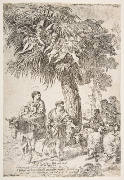 The Holy Family on Their Flight into Egypt, ca. 1647 by Giovanni Benedetto Castiglione