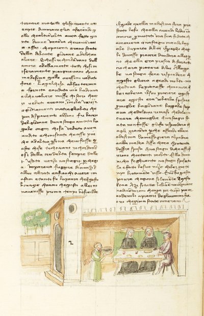 Decameron, The Falcon - Giovanna invited by Federigo Alberighi, Fifth day, story 9 by Giovanni Boccaccio