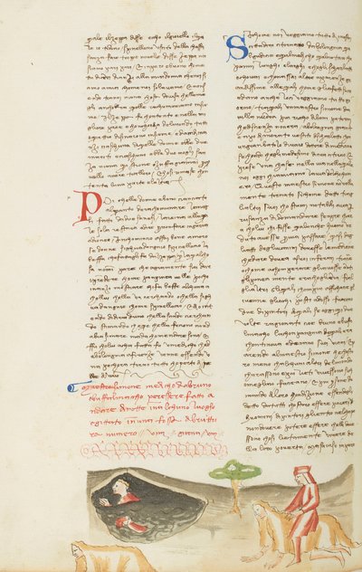 Decameron, The Horrific Adventure of Master Simon - Simone da Villa on the Fake Beast, Eighth Day, Tale 9. by Giovanni Boccaccio
