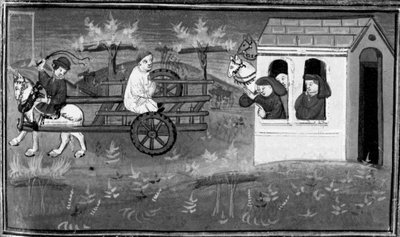 Decameron, Theodore is led to the place of execution. Fifth day, story 7 by Giovanni Boccaccio