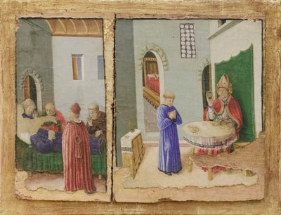 Storia di San Savino, avvelenamento del santo e morte di Vindemio by Giovanni Boccati or Boccatto