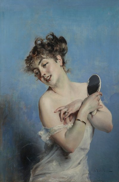 Young Woman in Undress, c. 1880 by Giovanni Boldini