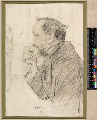 Portrait of Edgar Degas at a Cafe Table by Giovanni Boldini