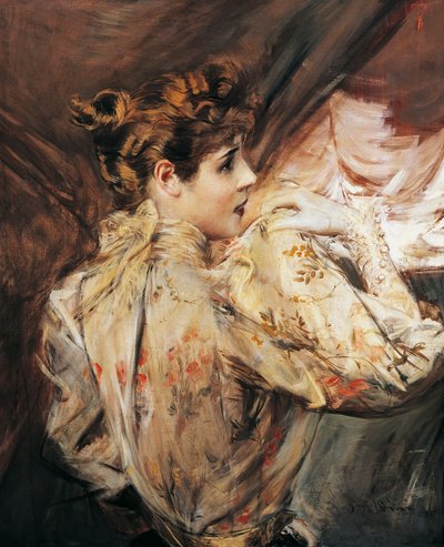 Portrait of Eleonora Duse, Italian actress by Giovanni Boldini