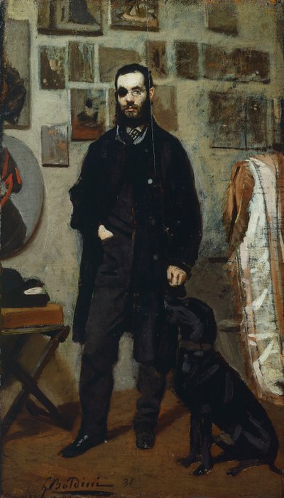 Portrait of Giuseppe Abbati by Giovanni Boldini