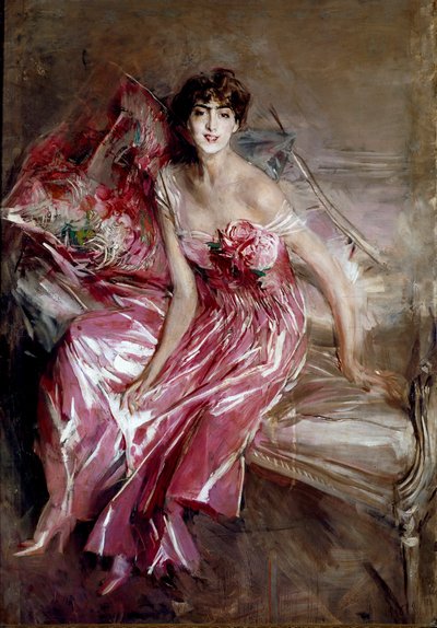 Portrait of Madame Olivia Concha de Fontecilla or the Lady in Pink by Giovanni Boldini