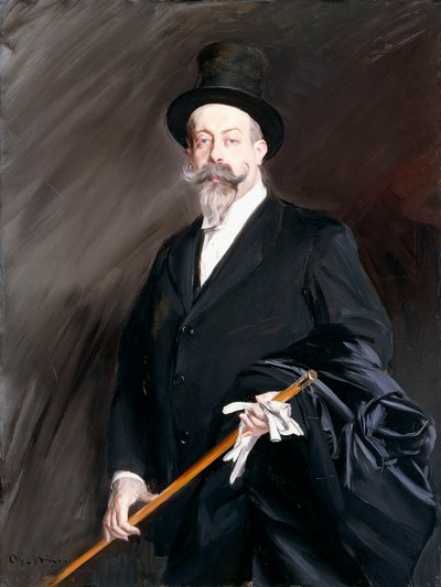 Portrait of Willy, the Writer, Henri Gauthier-Villars by Giovanni Boldini
