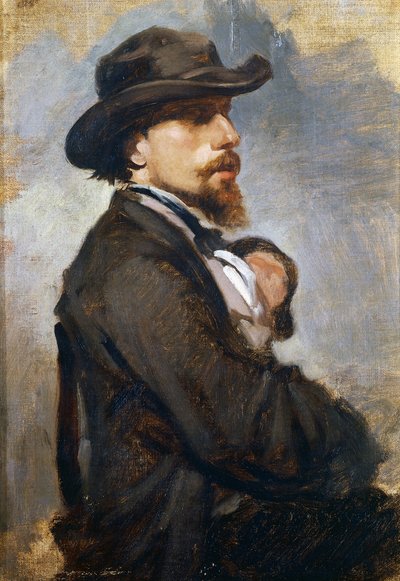 Portrait of the Italian painter Vincenzo Cabianca by Giovanni Boldini