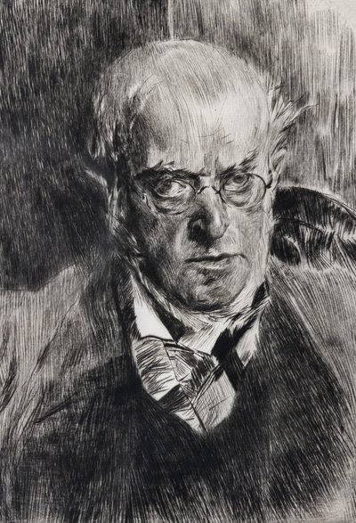 Portrait of the Painter Adolph Menzel (detail) by Giovanni Boldini