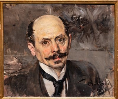Portrait of the painter J.B. Edouard Detaille (detail) by Giovanni Boldini