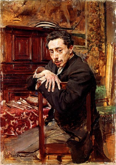 Portrait of the painter Joaquin Araujo Ruano. Painting by Giovanni Boldini circa 1889 by Giovanni Boldini