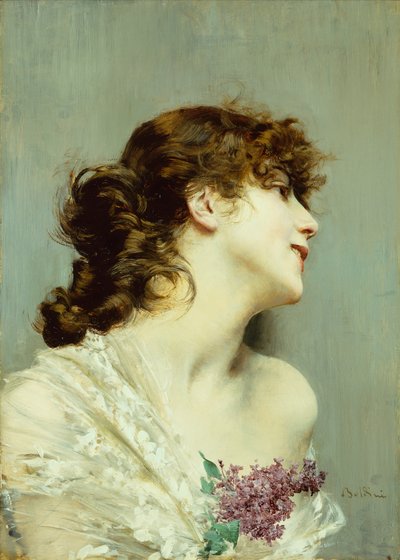Profile of a Young Woman by Giovanni Boldini
