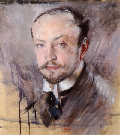 Self-portrait, front view by Giovanni Boldini