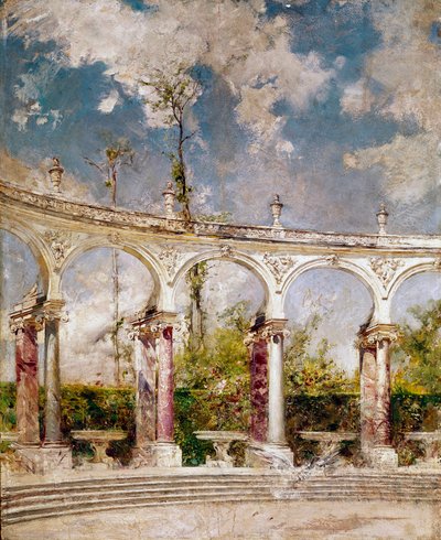 The Colonnade in Versailles by Giovanni Boldini