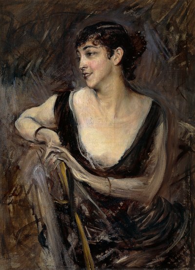 The Countess De Rasty Sitting by Giovanni Boldini