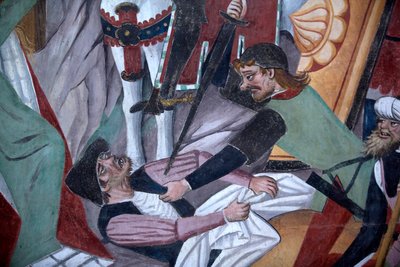 Cycle of the Passion: The Crucifixion (detail) by Giovanni Canavesio