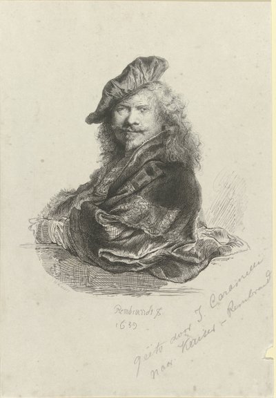 Portrait of Rembrandt Harmensz. van Rijn by Giovanni Caramelli